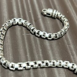 David Yurman 2mm Bracelet 8.5in 925 Silver 