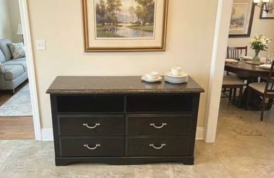 Black Buffet Sideboard / Storage Cabinet