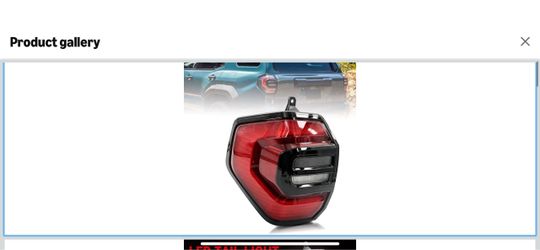 LED Tail Light Assembly Compatible with Toyota 4Runner 2025-2026 Left Side Driver Side Rear Brake Lamp Taillight, Plug and Play, 4-Pin Connector, Repl