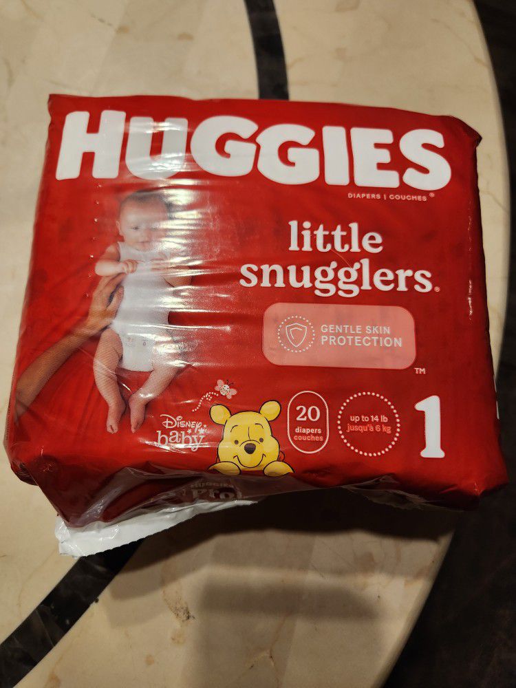 Huggies Size 1 Up To 14lbs 20 Count