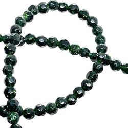 Faceted Green Goldstone 