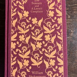 The Sonnets And  A Lover’s Complaint Book
