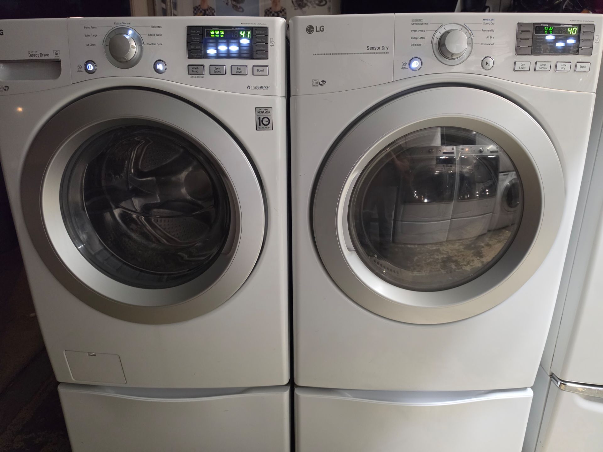 LG washer and dryer