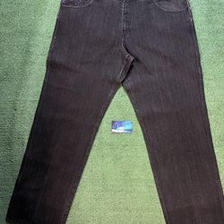 Vintage Pelle Pelle embroidered spiral jeans