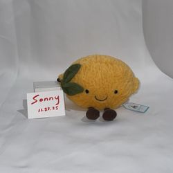 Jellycat Small Amuseables Lemon New With Tags 