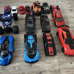 15 RC cars without controllers