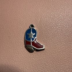 RETIRED JAMES Avery Lone Star Boot Enamel Charm 