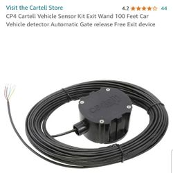 Cartell CP-4 Smart Driveway Free Exit Wand Sensor 100' Foot Cable Gate Openers