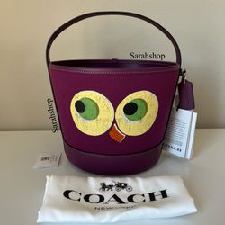Coach Trick Or Treat Bucket With Halloween Owl In Regenerative Cotton