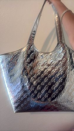 Silver glamaholic tote bag