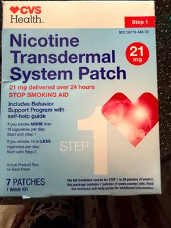 Nicotine patches