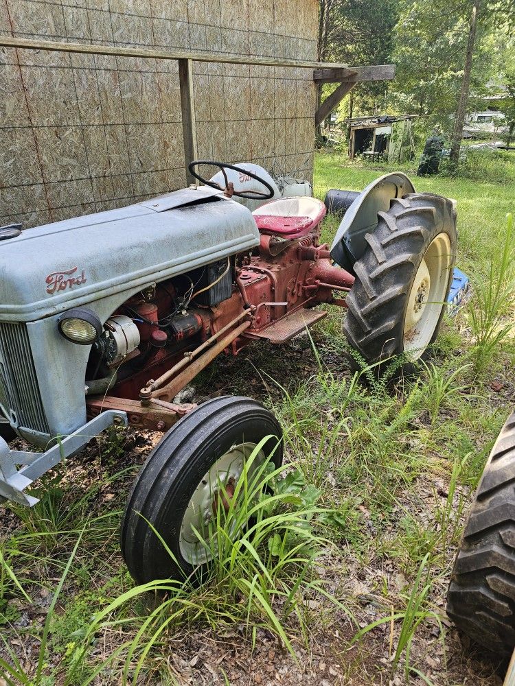 Ford Tractor And Bush Hog