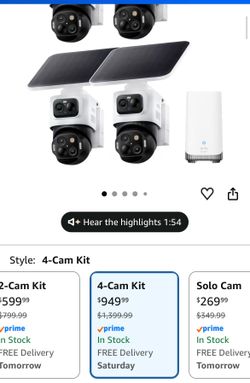 EufyCam S4  ( 4 cam kit )