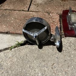 Vintage 1950's Yankee Metal Products Tri-Bar Exterior Door Mirror Hot Rat Rod