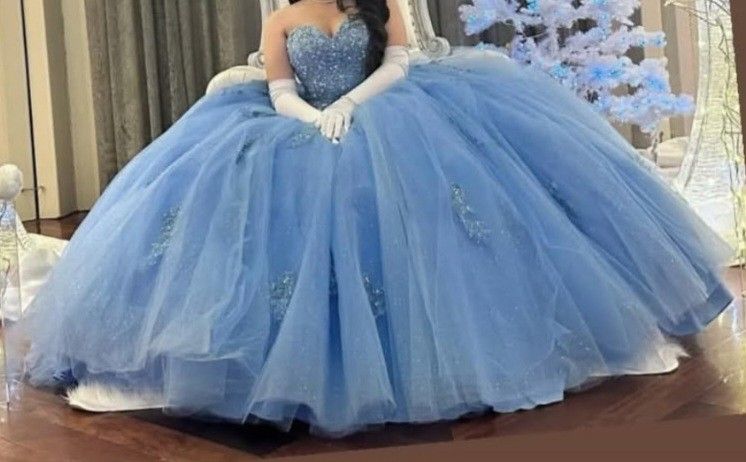 Blue Quinceanera Dress