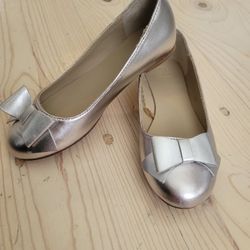 Janie And Jack Dress Shoes Metallic 12 Kids Girls