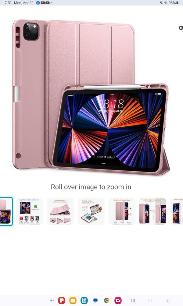Rose Gold Case For IPad Pro 12.9 Full Body Protection (13)