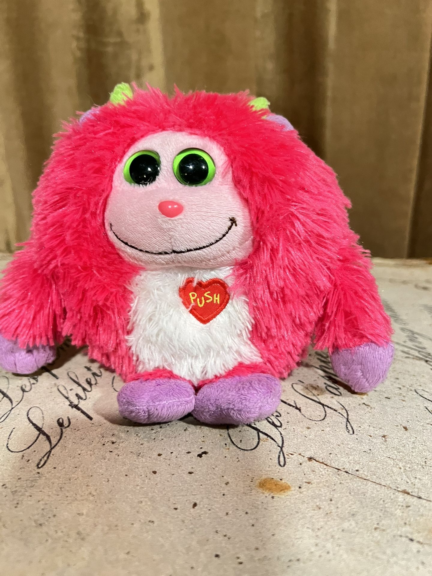 TY Trixie Monstaz Soft Plush Stuffed Animal 6" Pink