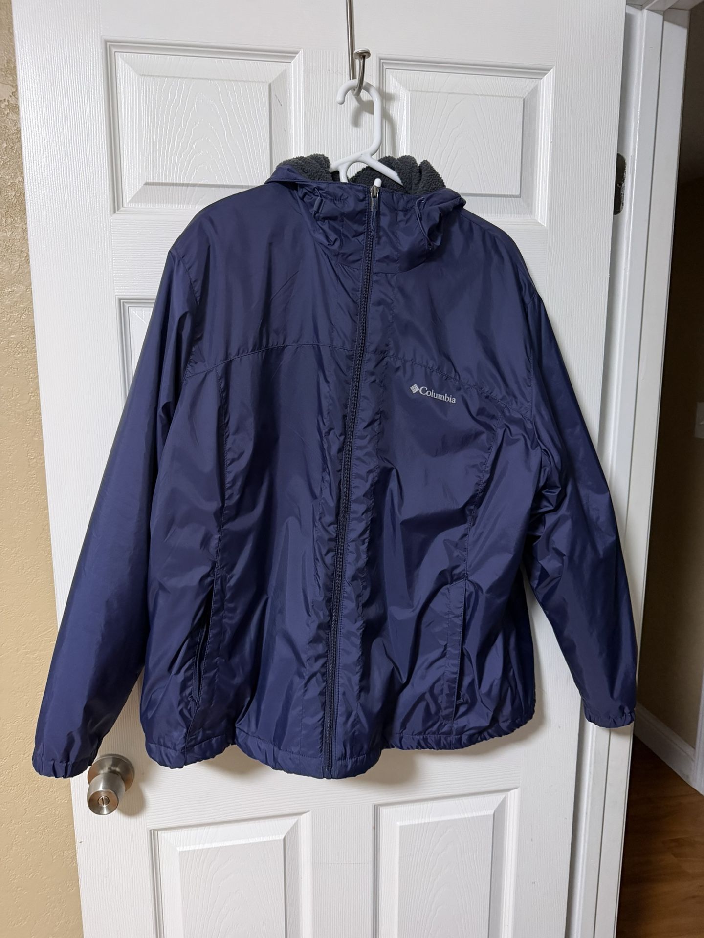 Columbia Rain Jacket Size 2X Fleece Lined
