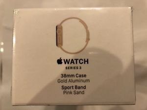 Apple Watch Series 3 38mm Gold Aluminum Pink Sand Sport Band (GPS)