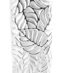 Ceramic Silver Leaf Vase.