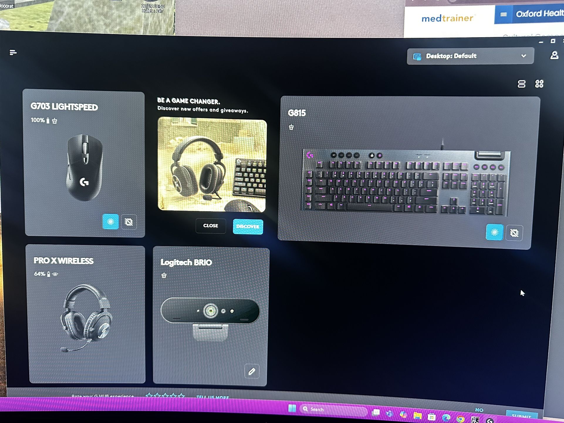 Logitech Gaming Peripherals ( G703 / Pro X wireless / Brio 4k / G815 )