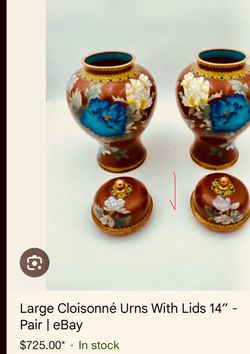 Cloisonné urn