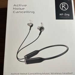 IKF Active Noise Cancelling Music Wireless Headset