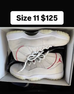 Jordan 11s platinum size 11