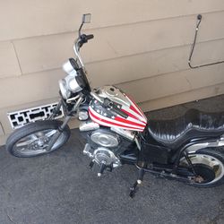 1969 easy rider toy motorcycle just waiting for battery