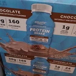 Equate Chocolate Protein Shake's $10