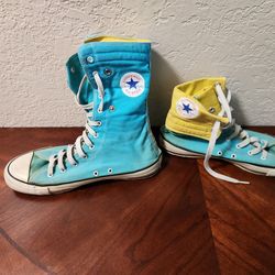 Vintage converse , tennis shoes , size ten reversible top