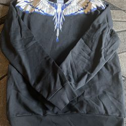 Marcelo Burlón county of Milan black blue wingspan sweatshirts original size XL 