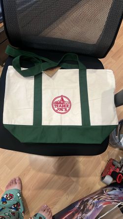 Trader Joes Green Tote Bag