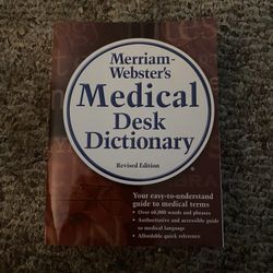Merriam Medical Desk Dictionary