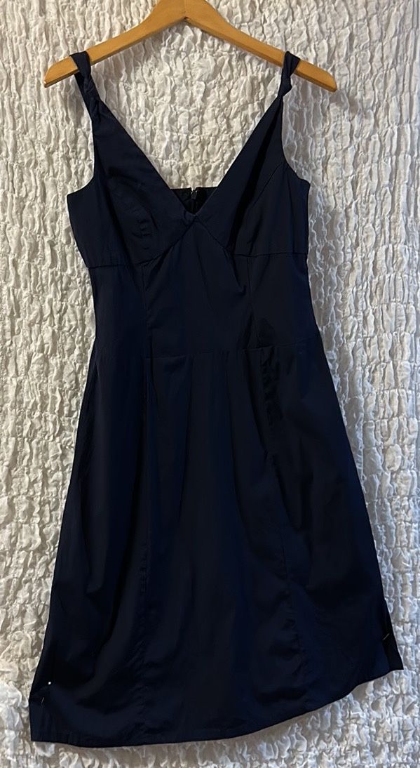 Eddie Bauer: Navy Sundress, Bra Strap Holders, Size: 6