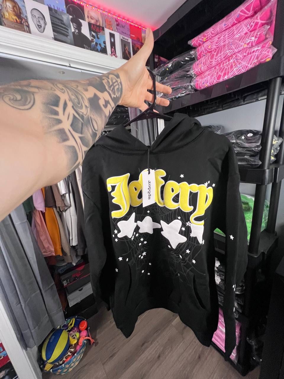 Black Sp5der Hoodie