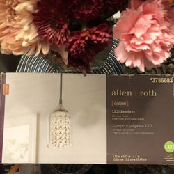 Allen + Roth Quinn Mini Pendant Light – Chrome – New in Box
