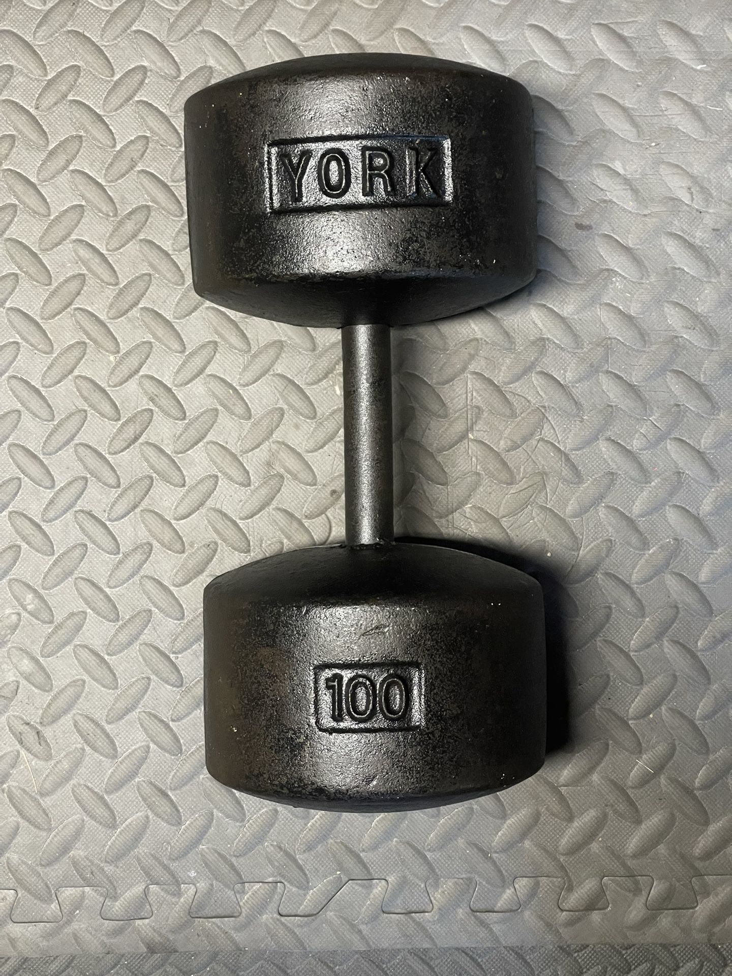 100lb York Roundhead Dumbbell