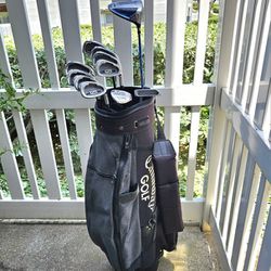 Set of Golf Clubs with Callaway Bag