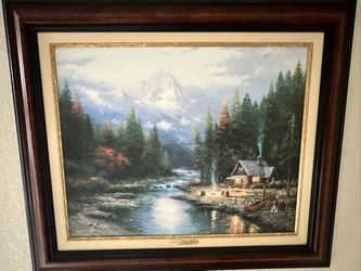 Thomas Kinkade The End Of A Perfect Day Painting