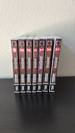 Berserk Manga Volumes -9, 10, 12, 22, 27, 34, 37