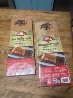 4 new cedar grilling planks
