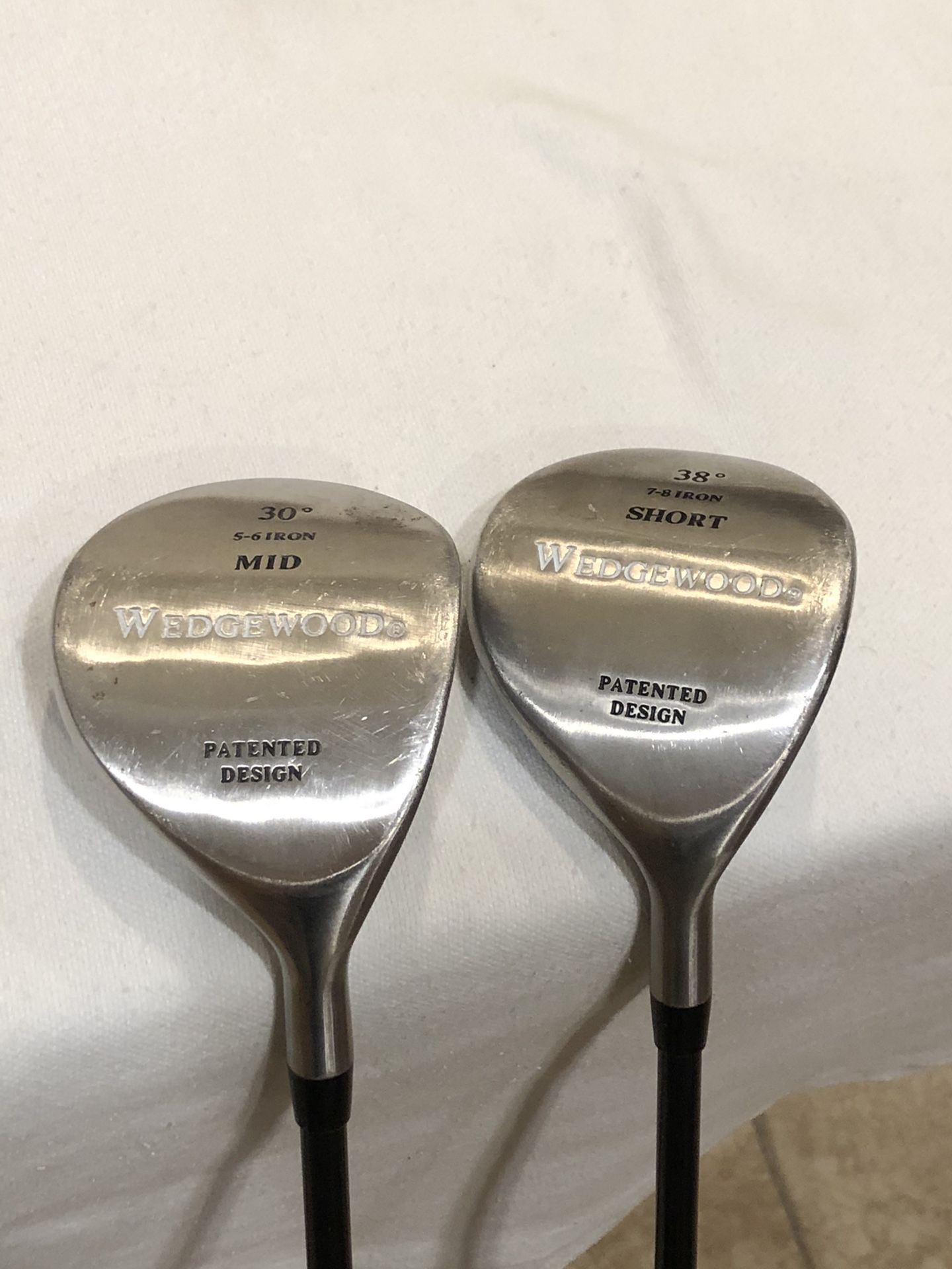 Wedgewood Hybrid Utility Clubs Mid 5-6 & 7-8 Steel Shaft R Flex.