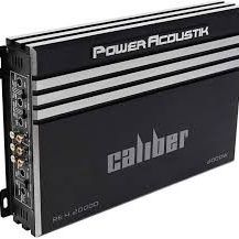 Power Acoustik RE4.2000D Caliber 4 X 175W RMS at 4 Ohms 4 Channel Full Range Amplifier 2000W Max