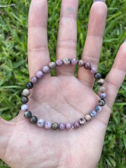 Rhodonite Crystal Bracelet