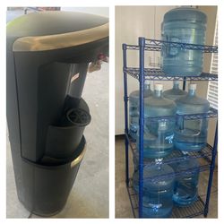 Water Cooler + Water Bottles + Rack   $300 for all of it 