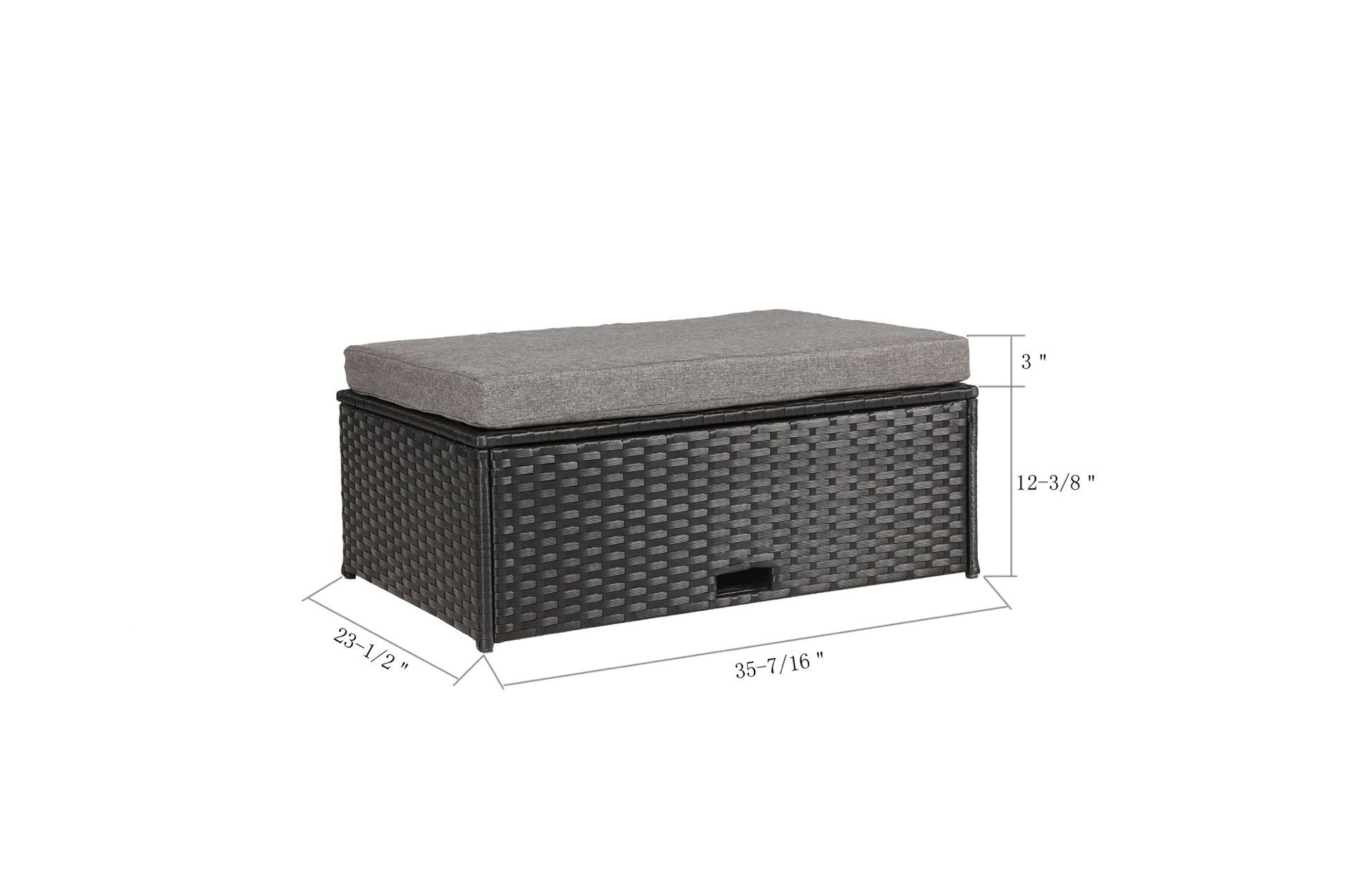 Black Available K35 Black Wicker Patio Furniture With Coffee Table Available For Pick Up Only In San Bernardino Warehouse Cash Only 