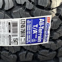 BFGOODRICH ALLTERRAIN T/A 245/75R16 TIRES FOR SALE!!!!$