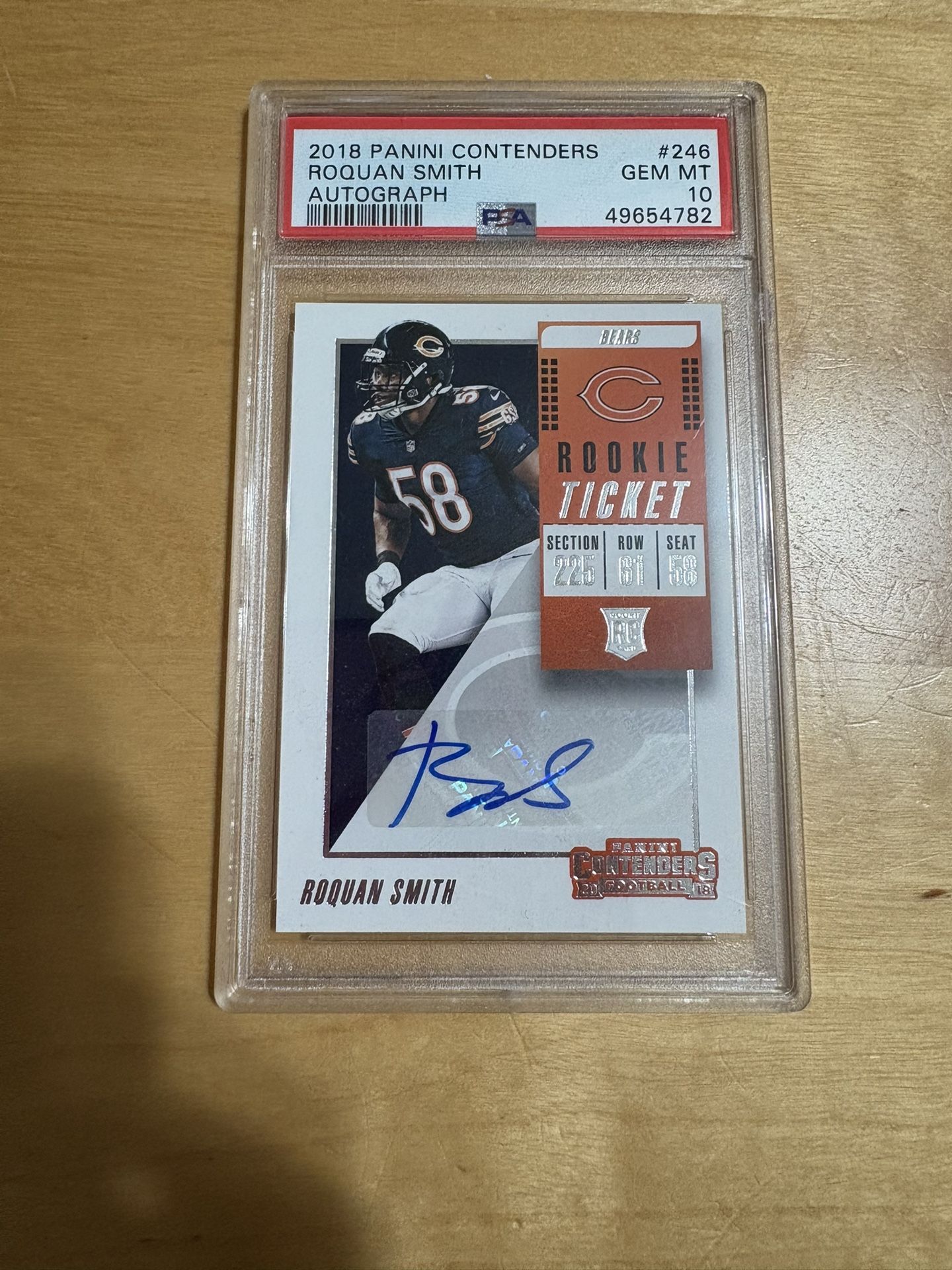 roquan smith contenders rookie ticket. Gem mint 10